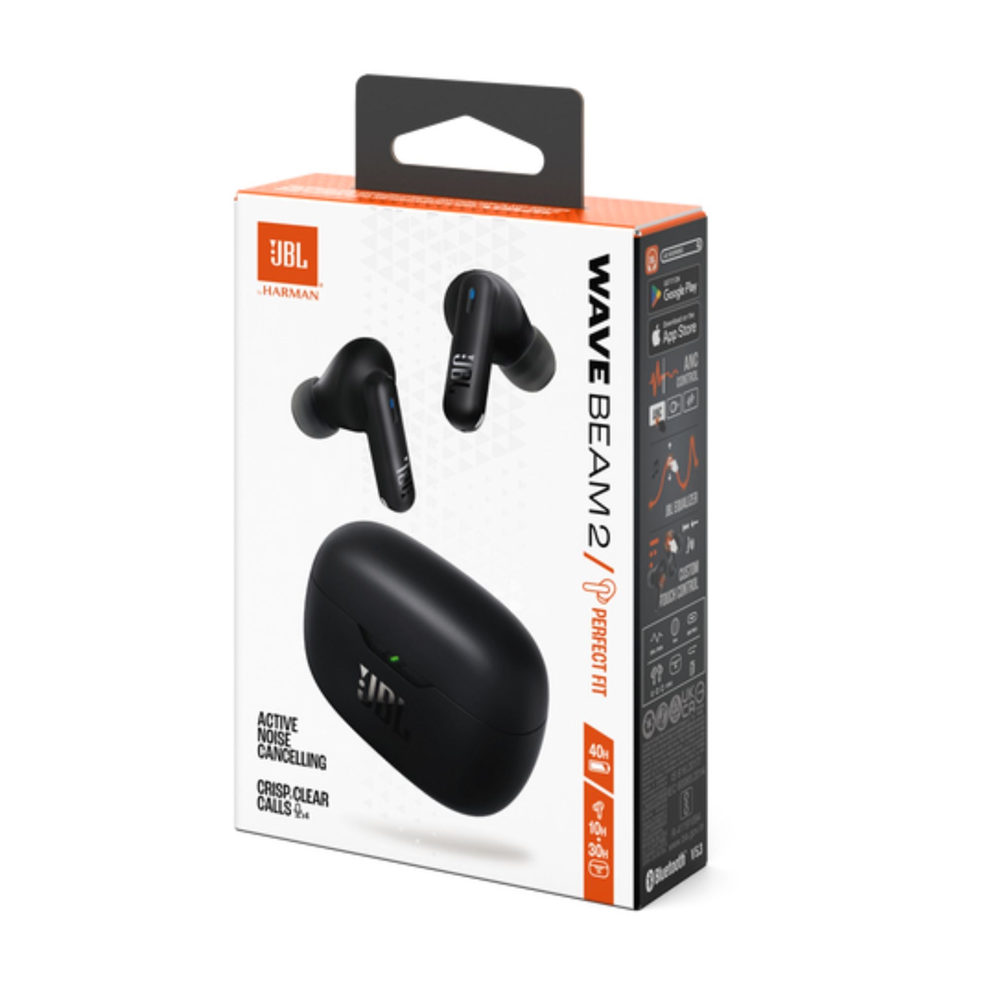 Audifono JBL Wave Beam 2 BT Hasta 40 Hrs Cancelacion Negro