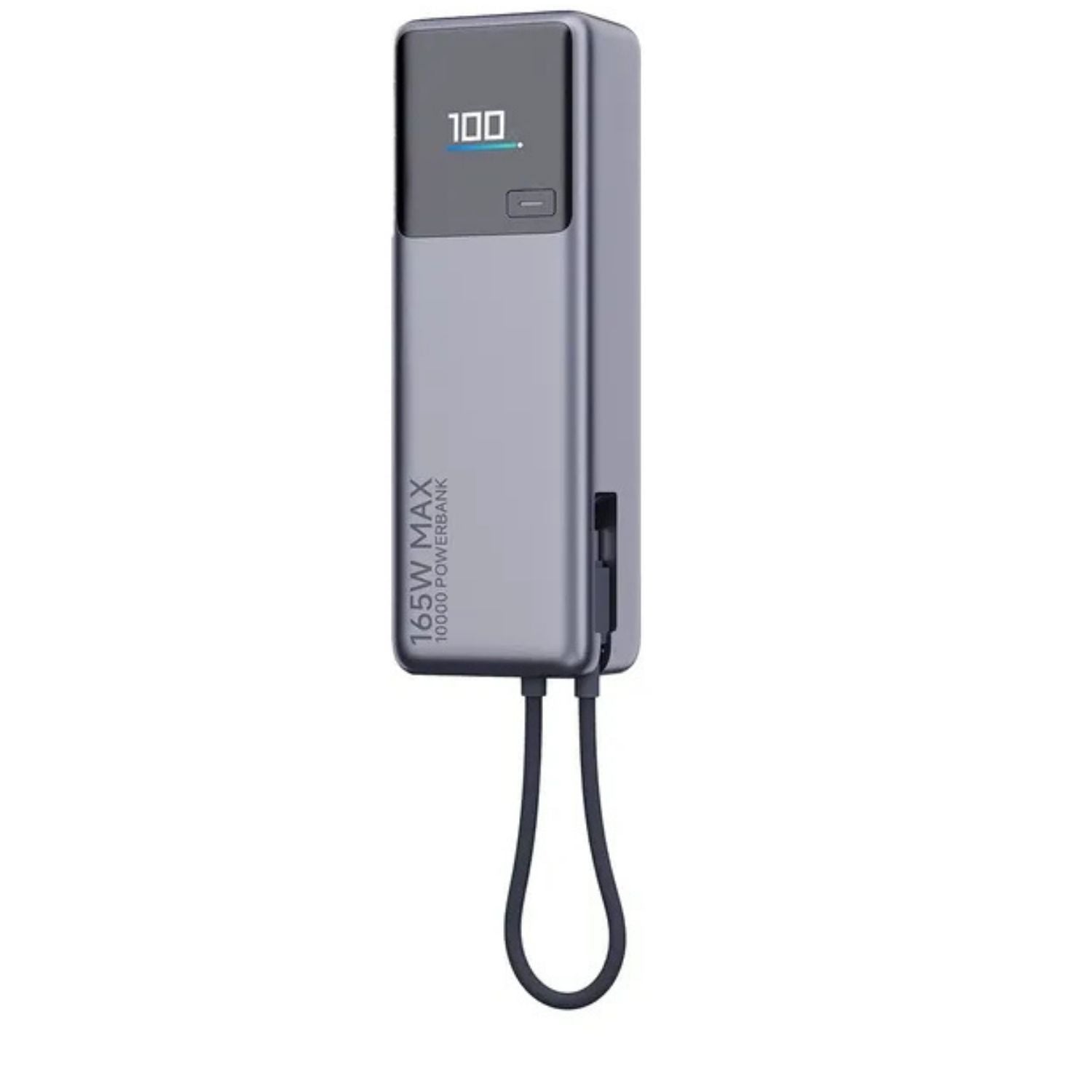 Bateria Xiaomi 165W 10.000 mAh Cable Tipo C Integrado Gris
