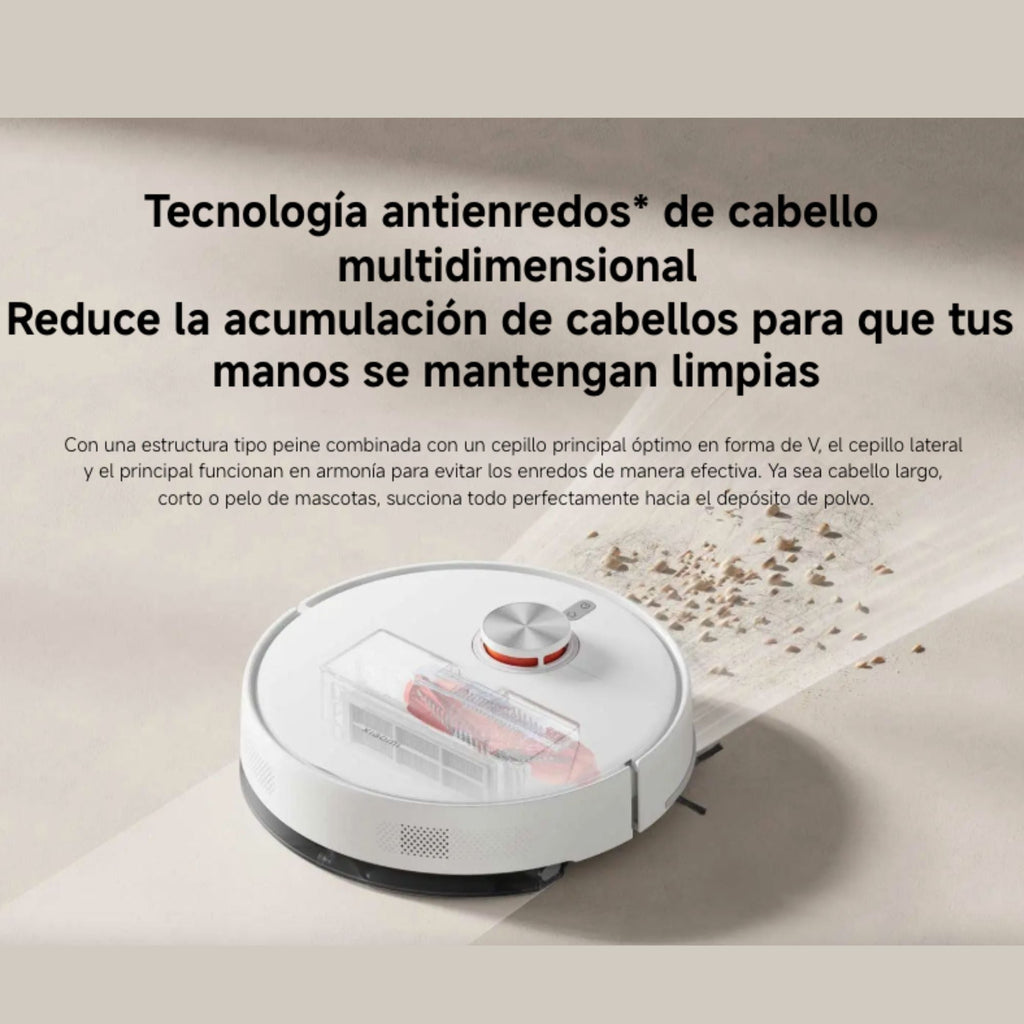 Aspiradora Robot Xiaomi Vacuum S40 Blanco 10000Pa Mapeo Láser Cepillo Voluminizador de Regalo