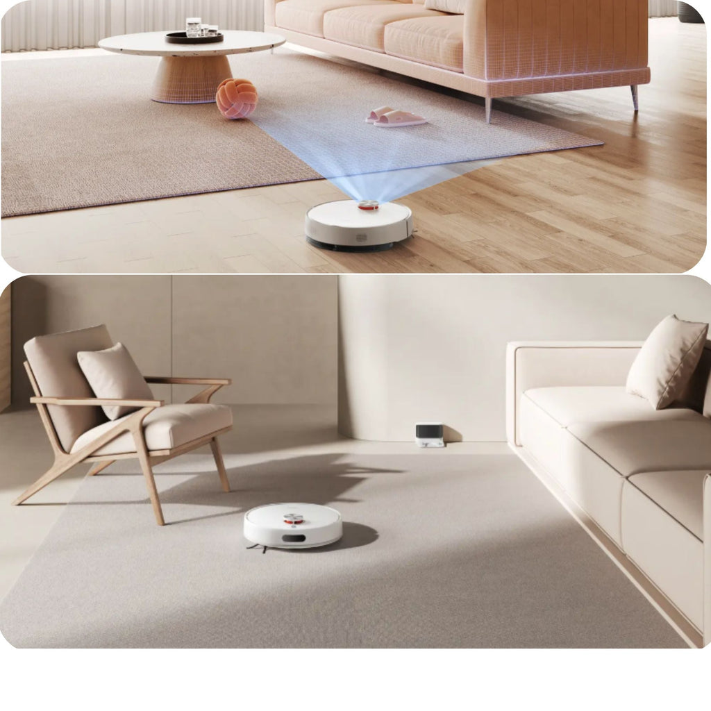 Aspiradora Robot Xiaomi Vacuum S40 Blanco 10000Pa Mapeo Láser Cepillo Voluminizador de Regalo