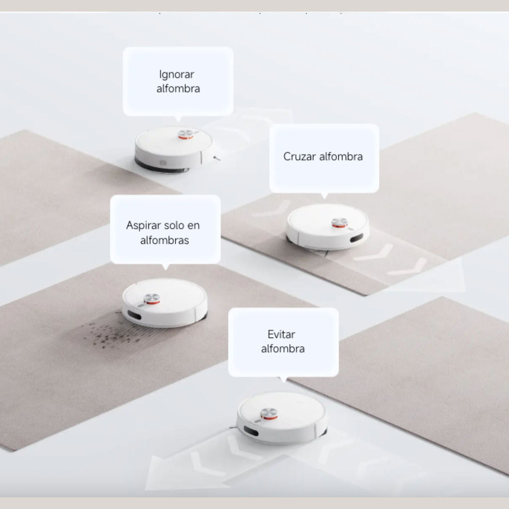 Aspiradora Robot Xiaomi Vacuum S40 Blanco 10000Pa Mapeo Láser Cepillo Voluminizador de Regalo