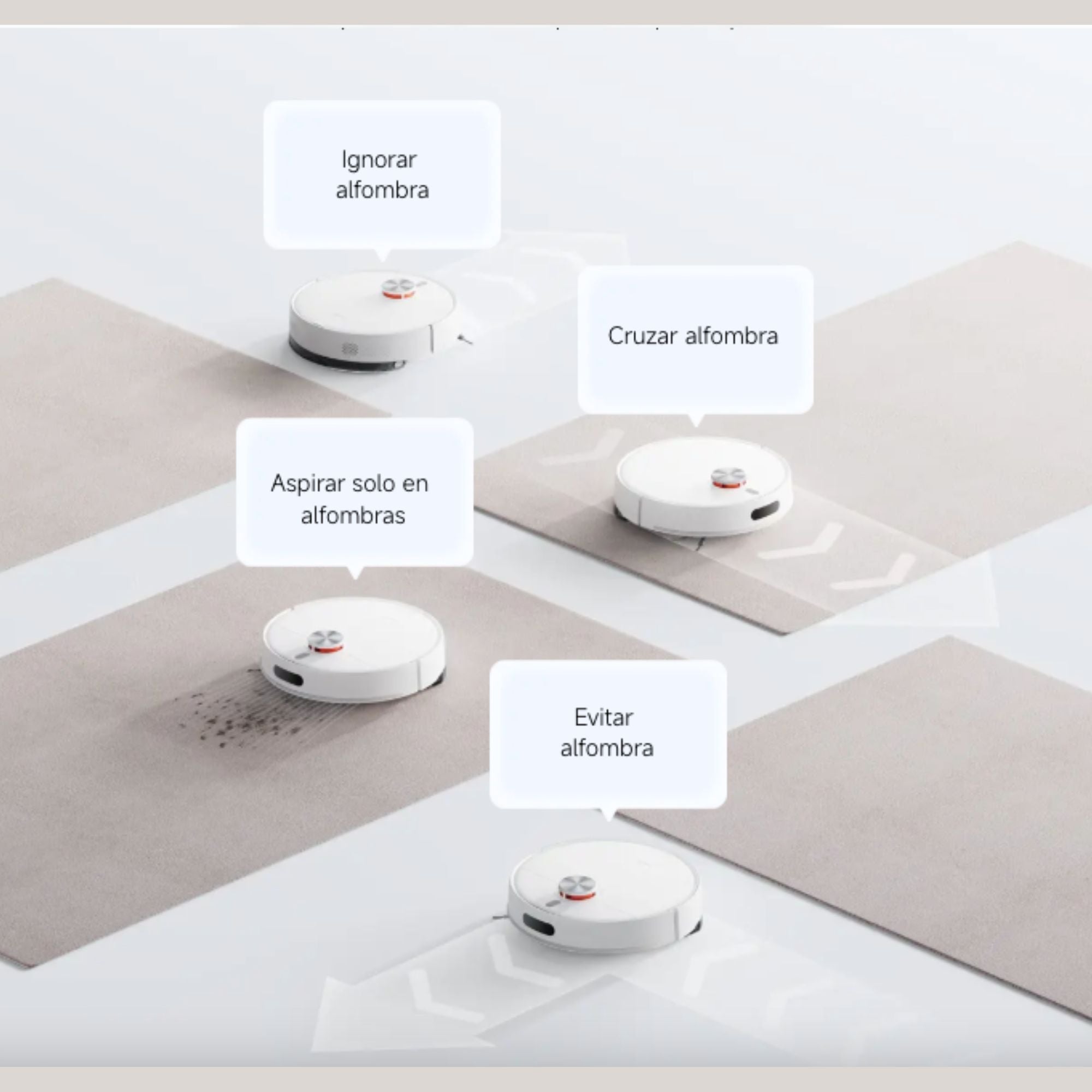 Aspiradora Robot Xiaomi Vacuum S40 Blanco 10000Pa Mapeo Láser Cepillo Voluminizador de Regalo