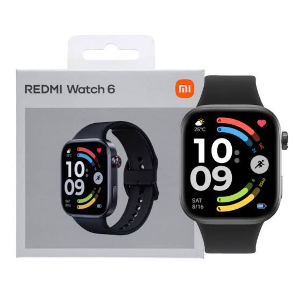 Reloj Inteligente Redmi Watch 6 Xiaomi AMOLED 2.07" GNSS 5 Satélites 24 Días Batería – Negro Obsidiana