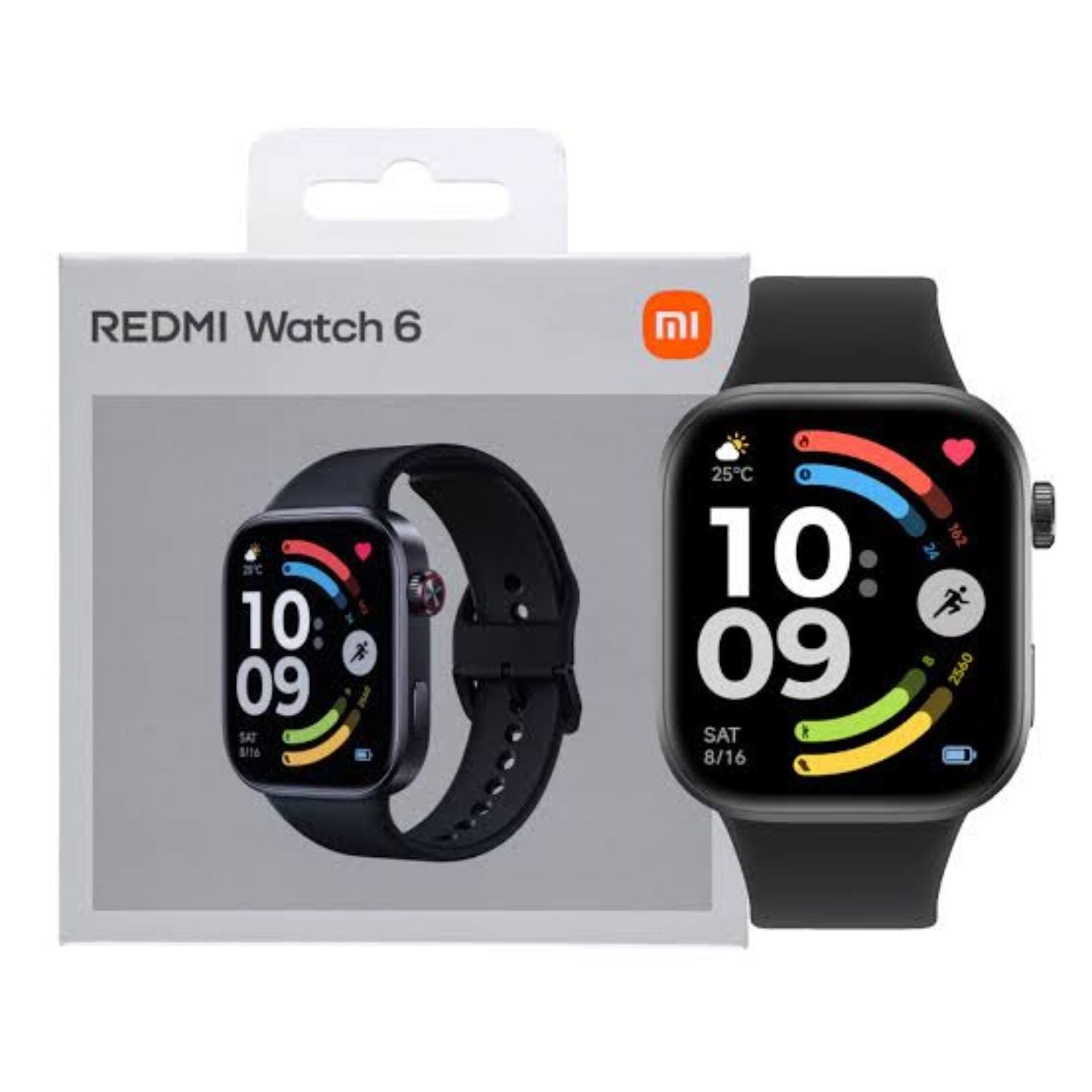 Reloj Inteligente Redmi Watch 6 Xiaomi AMOLED 2.07" GNSS 5 Satélites 24 Días Batería – Negro Obsidiana