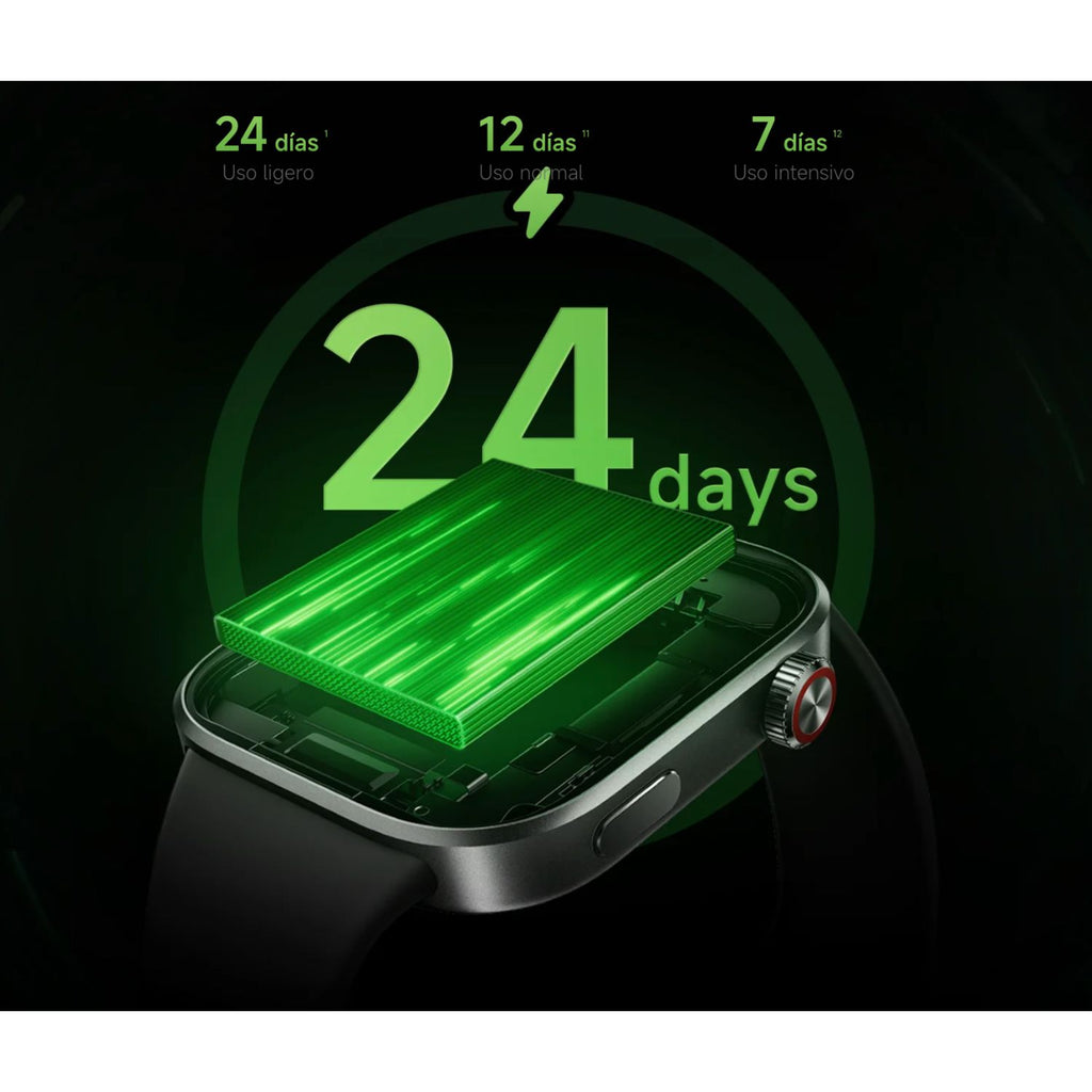 Reloj Inteligente Redmi Watch 6 Xiaomi AMOLED 2.07" GNSS 5 Satélites 24 Días Batería – Negro Obsidiana