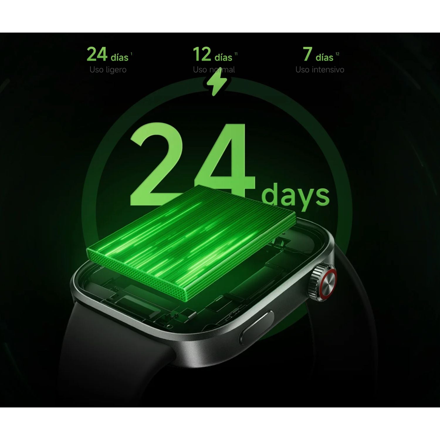 Reloj Inteligente Redmi Watch 6 Xiaomi AMOLED 2.07" GNSS 5 Satélites 24 Días Batería – Negro Obsidiana