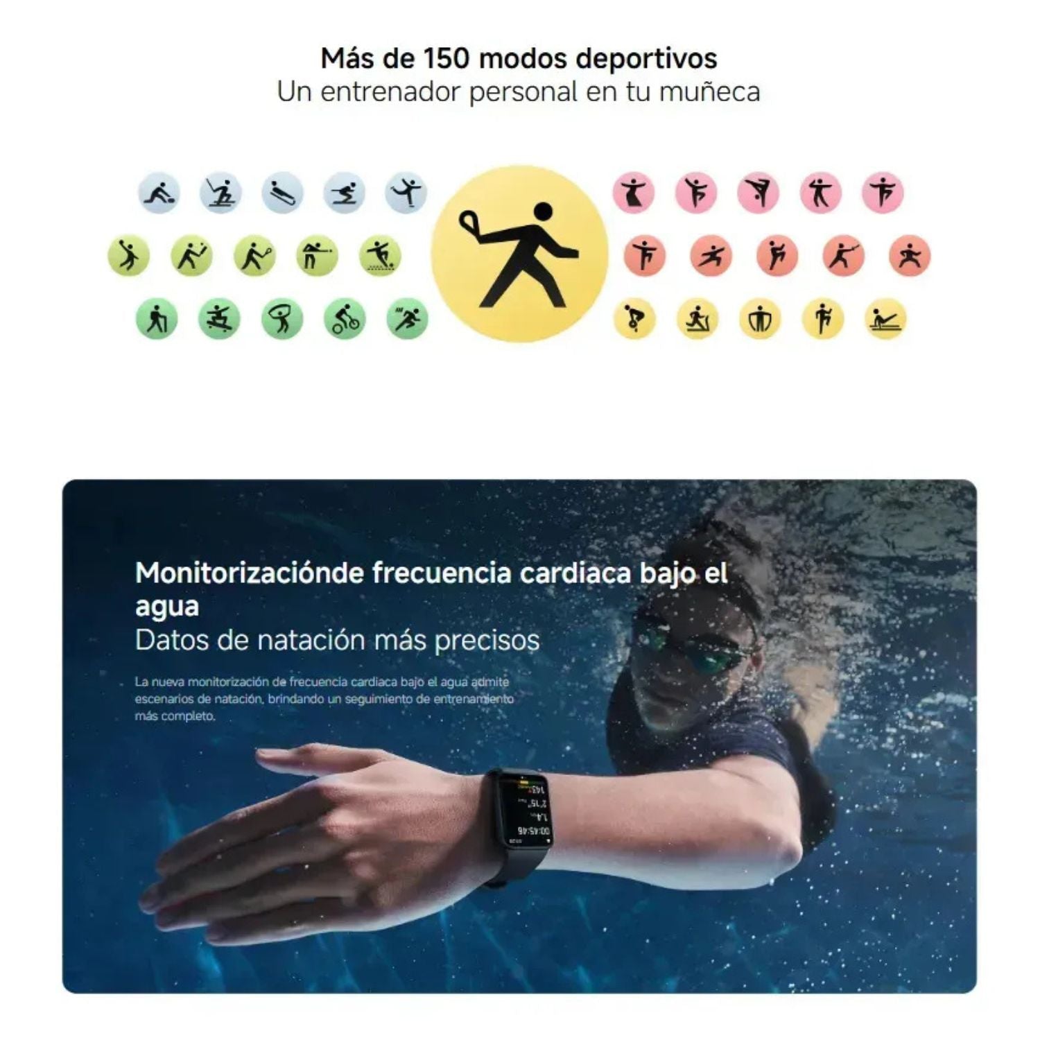 Xiaomi Smart Band 10 Pro Pulsera Inteligente AMOLED 1.74" 21 Días Batería – Plata