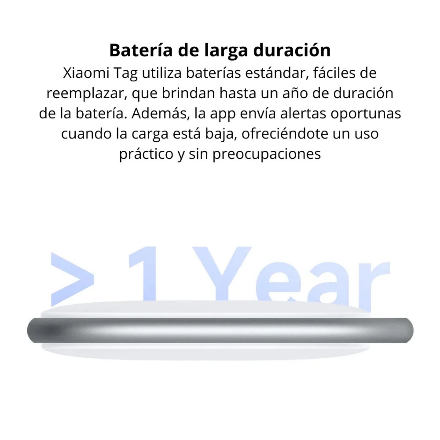 Rastreador Xiaomi Tag Bluetooth 5.4 Apple Find My Google Find Hub IP67 Mas de 1 Año Bateria