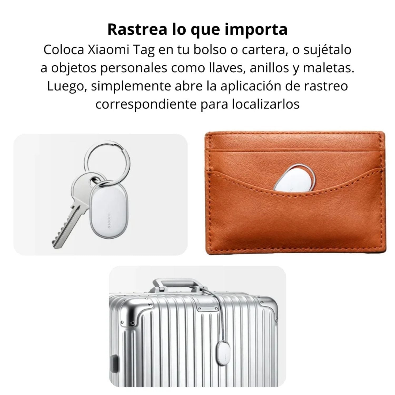 Rastreador Xiaomi Tag Bluetooth 5.4 Apple Find My Google Find Hub IP67 Mas de 1 Año Bateria